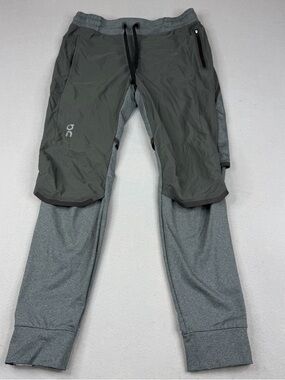 On Cloud Running Pants jogger Shadow Gray Tech Zip Athletic Men S